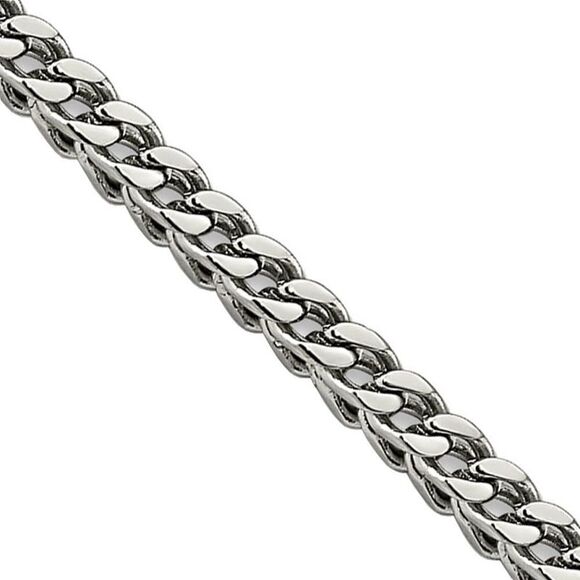 3mm Stainless Steel Franco Chain Necklace, 20 Inch - Picture 1 of 5